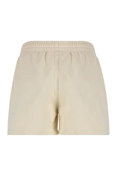 Maison Kitsuné Cotton Shorts In Neutral