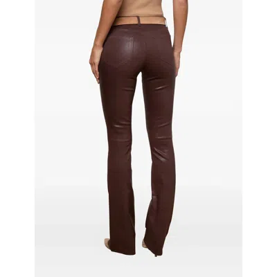 L'agence Ruth High Rise Bootcut Jean In Espresso Coated In Brown