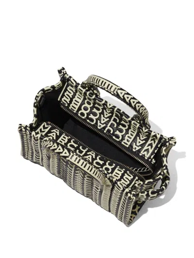 Marc Jacobs Printed Leather Micro The Monogram Handbag In Multi