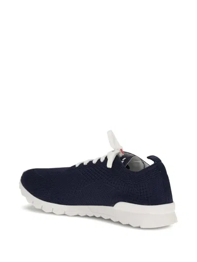 Kiton Fits Sneakers Round Toe Knit Upper In Black