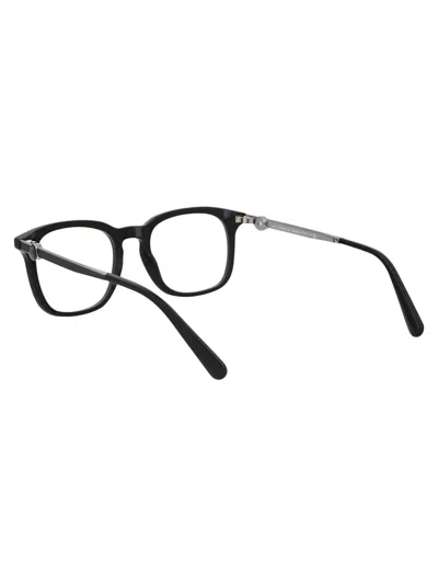Moncler Nero Lucido Acetate Glasses In Black