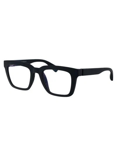 Mykita Md34-indigo Clear Steel Glasses In Black