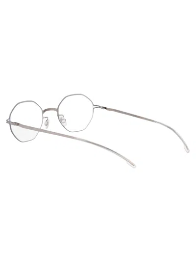 Mykita Shiny Silver Metal Optical Glasses In Gray