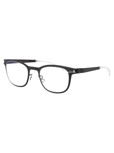 Mykita Storm Grey Metal Glasses In Black