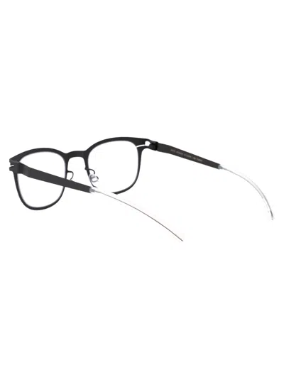 Mykita Storm Grey Metal Glasses In Black