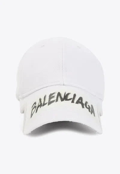 Balenciaga Baseball Cap Curved Brim Structured Eyelet Vents In Brown