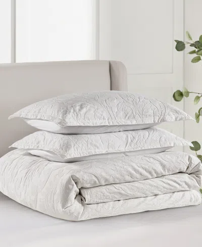 Levtex Alessio Textured 3-pc. Comforter Set, Full/queen In White