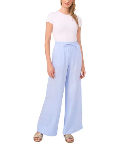 1.state Wide Leg Drawstring Pants In Blue