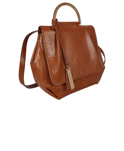 Lodis Judith Medium Leather Backpack In Brown