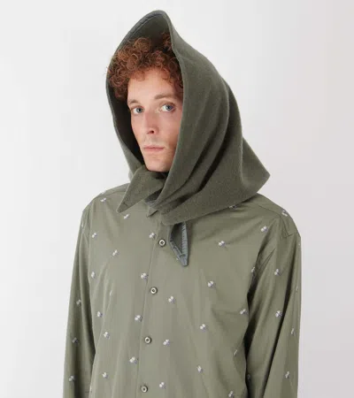 Rier Losange Mini Wool Scarf In Green