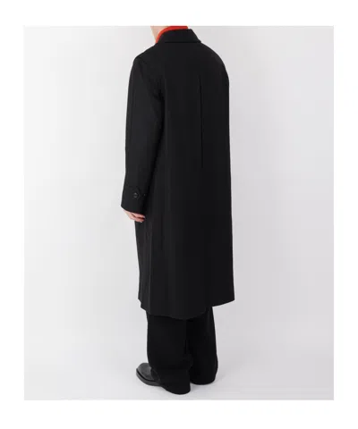 Rier Loden Wool Coat In Black