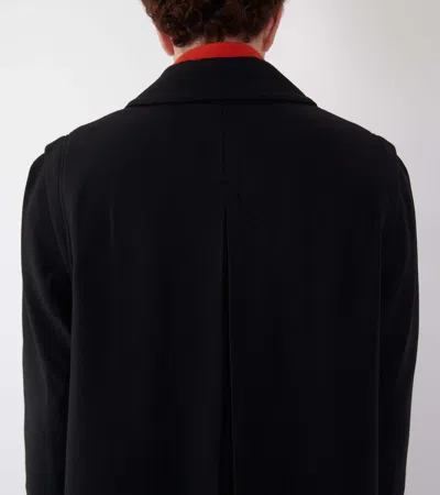 Rier Loden Wool Coat In Black