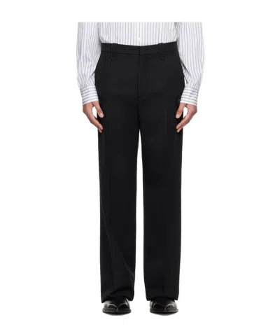 Lanvin Straight-leg Wool Casual Pants In Multi