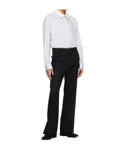 Lanvin Straight-leg Wool Casual Pants In Multi