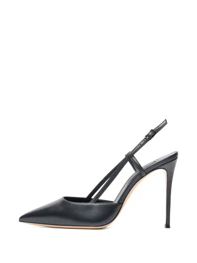 Casadei 100mm Julia Pointed-toe Slingback Heeled Pumps In Black