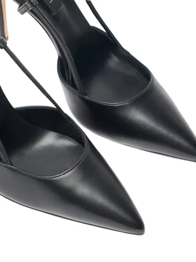 Casadei 100mm Julia Pointed-toe Slingback Heeled Pumps In Black