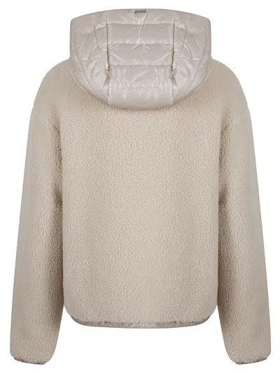 Herno Hooded Cotton Jacket In Neutral