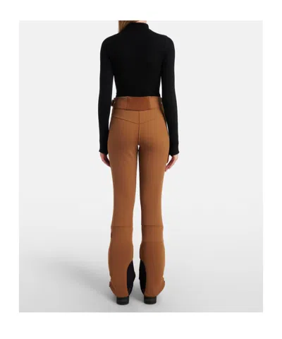 Cordova Saint Moritz Stretch Tech-jersey Flared Ski Pants In Brown
