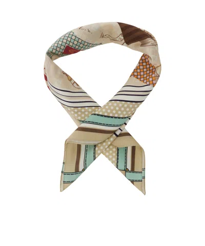 Fendi Horses Patterned Scarf In Multi