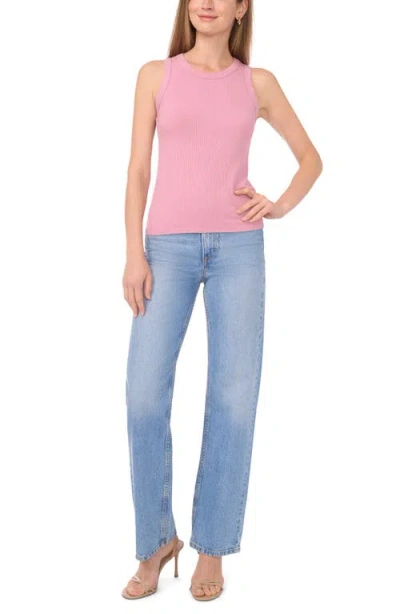 Halogen ® Fitted Ribbed Tank Top In Pink