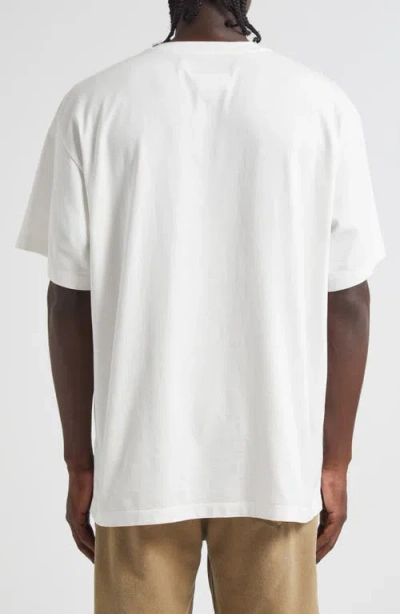Mm6 Maison Margiela T-shirt With A Digitally Inspired Key Print On The Chest In White