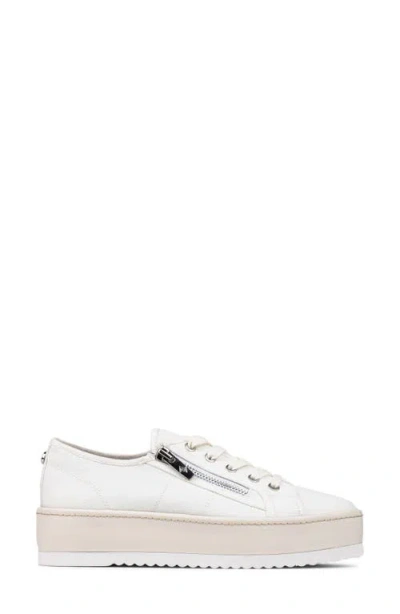 Donald Pliner Fatimah Platform Sneaker In White