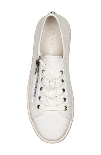 Donald Pliner Fatimah Platform Sneaker In White