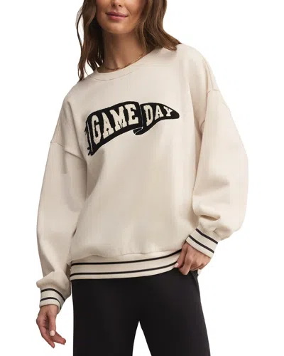 Z Supply Oversized Let's Go Sweatshirt In Neutral