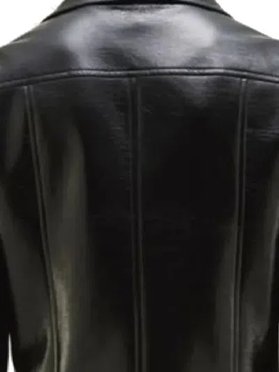 Courrèges Navy Reedition Vinyl Jacket In Black