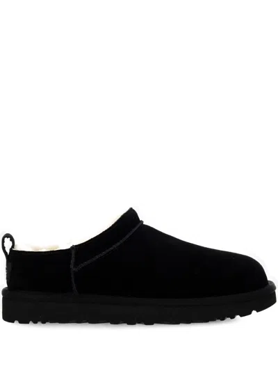 Ugg Classic Micro Suede Sheepskin Boots In Black