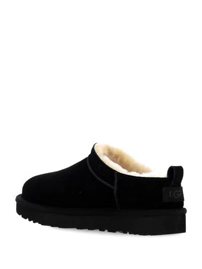 Ugg Classic Micro Suede Sheepskin Boots In Black