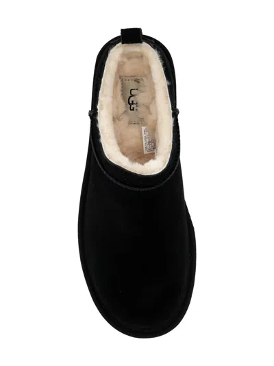 Ugg Classic Micro Suede Sheepskin Boots In Black