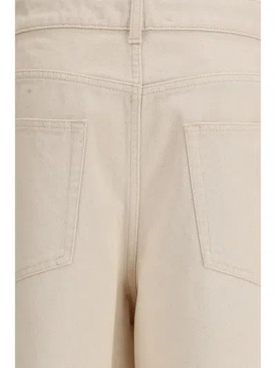 Rohe Beige Cotton Casual Pants In Neutral