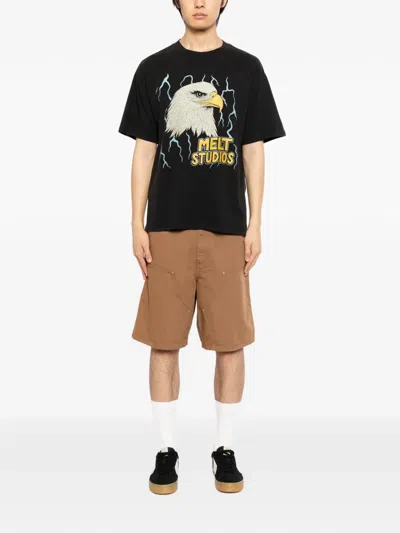 Melt Eagle-print T-shirt In Black
