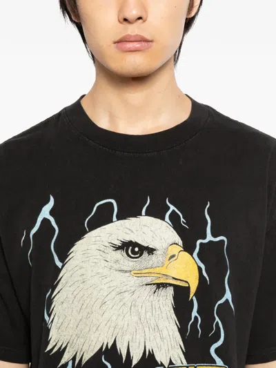 Melt Eagle-print T-shirt In Black