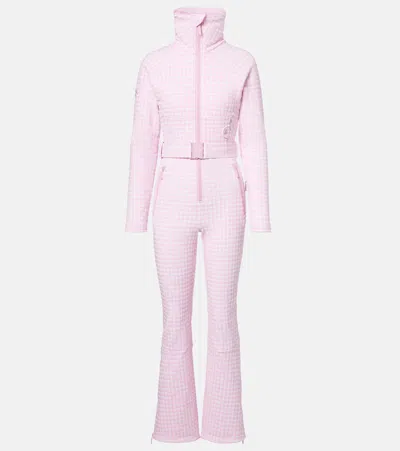 Cordova Womens Peony Myoko Padded Woven Ski Jumpsuit In Pink