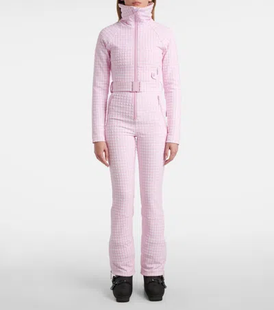 Cordova Womens Peony Myoko Padded Woven Ski Jumpsuit In Pink
