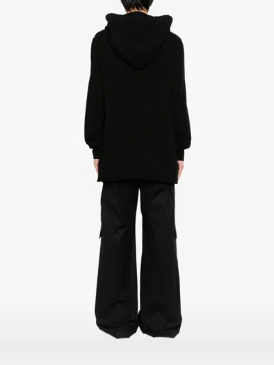 Julius Black Twisted Tuck Hoodie In Black