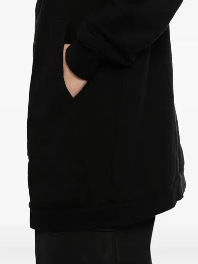 Julius Black Twisted Tuck Hoodie In Black