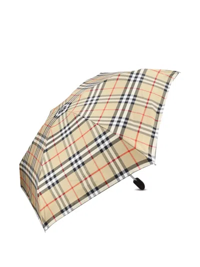 Burberry Women Check Umbrella In Multi