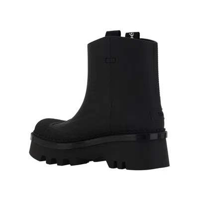 Chloé Rubber Solid Color Ankle Boots With Heel 6cm In Black