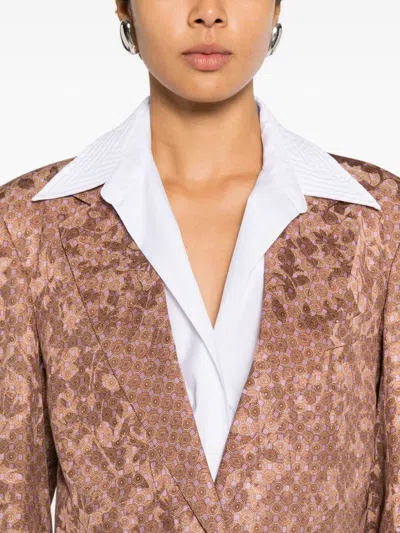 Dries Van Noten Women Bastis Single-breasted Jacket In Brown