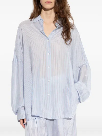 Dries Van Noten Women Casia Printed Shirt In Blue