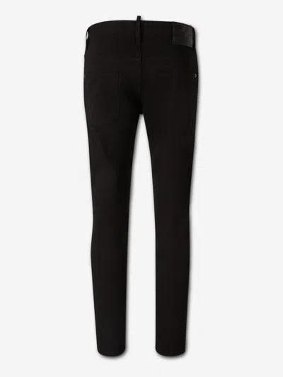 Dsquared2 Sleek Black Jeans With Comfortable Stretch Fabric And Modern Fit In Black