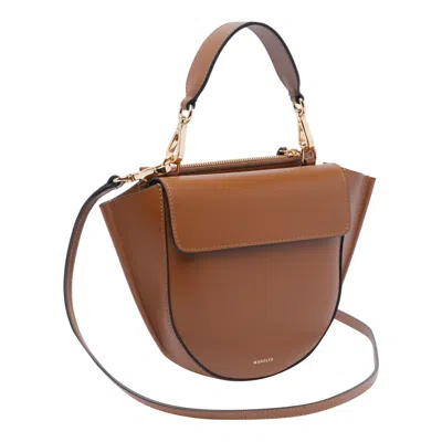 Wandler Hortensia Mini Top Handle Bag In Brown