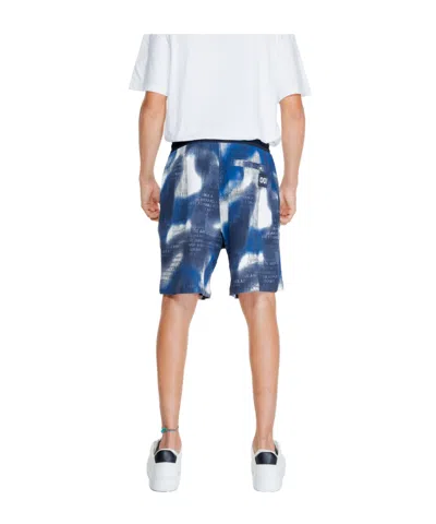 Armani Exchange Blue Cotton Short In Blue