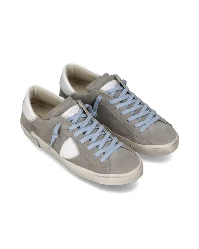 Philippe Model Low-top Casual Sports Shoes In Gray