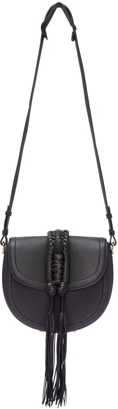 Altuzarra Black Ghianda Knot Saddle Bag