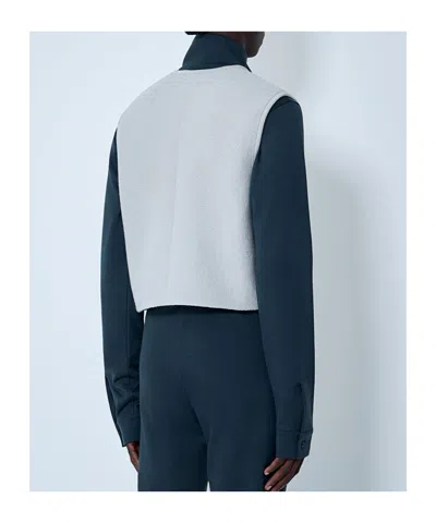 Rier Patch-pocket V-neck Gilet In Gray