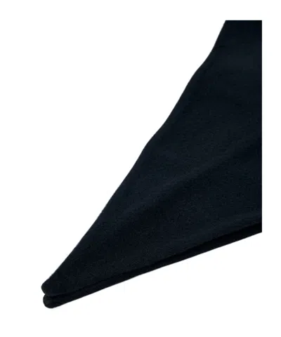 Rier Mini Triangular Wool Scarf In Black